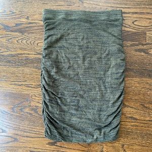 Splendid Green Ruched Skirt